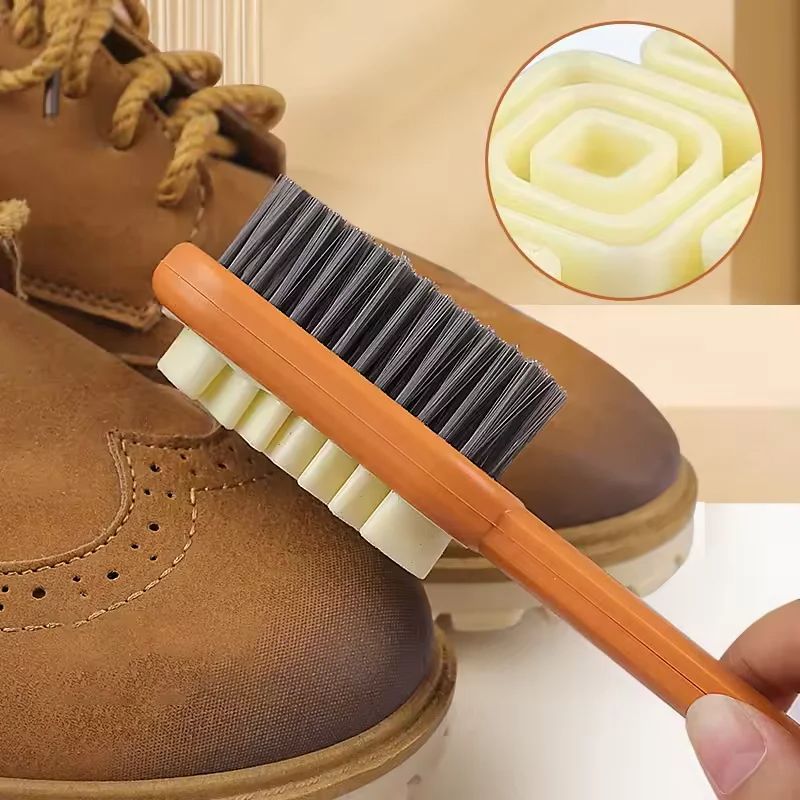 Sneaker Care Spray - แปรงทำความสะอาดรองเท้าหนังกลับแบบ 2-in-1 พร้อมยางลบสำหรับรองเท้าหนังกลับและหนังนูบัค