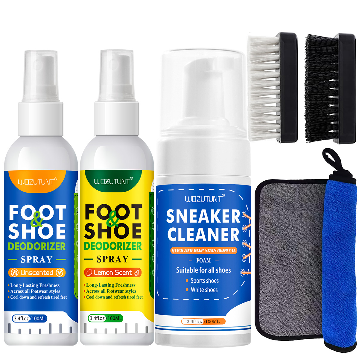 WOZUTUNT สเปรย์ดับกลิ่นรองเท้า - Shoe Cleaning Brush บทวิจารณ์และราคา