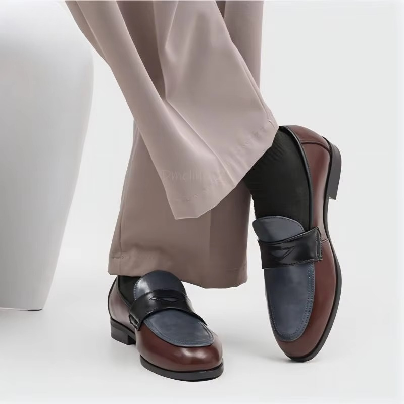 รองเท้าโลฟเฟอร์แบบสวม สีทูโทน  - Leather Shoe Polish บทวิจารณ์และราคา