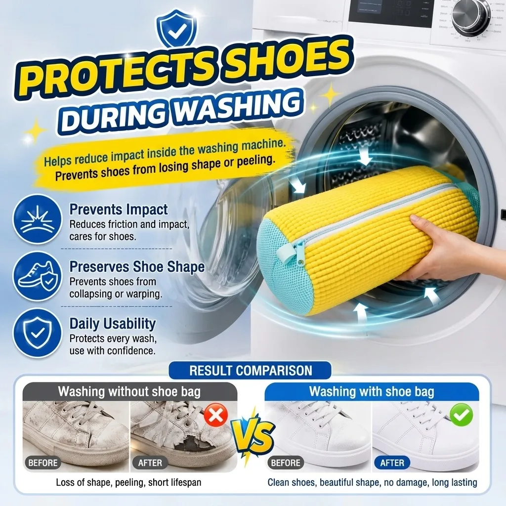 ไฟเบอร์ฟู 360 °   ถุงซักรองเท้ - Shoe Cleaner บทวิจารณ์และราคา
